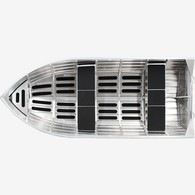 Teljesen hegesztett 14 láb hosszúságú alumínium csónak